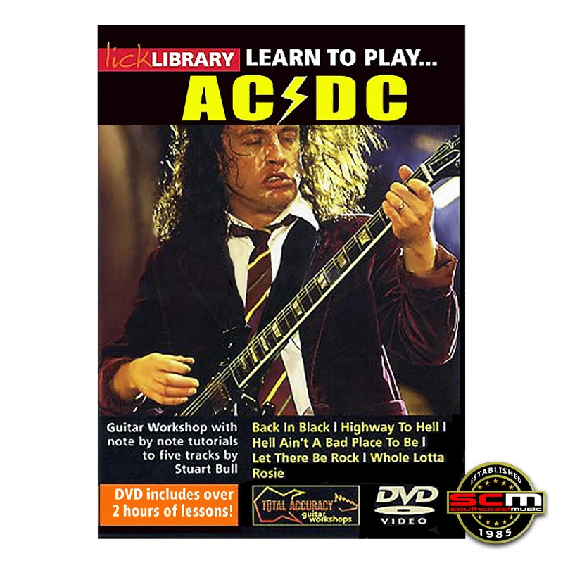 Lick Library – Learn To Play AC/DC Volume 1 DVD – Learn 5 Iconic AC/DC Songs Note-for-note 1 Lick Library – Learn To Play AC/DC Volume 1 DVD – Learn 5 Iconic AC/DC Songs Note-for-note