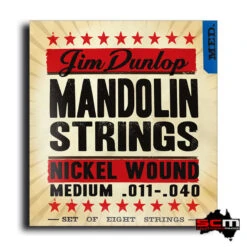Jim Dunlop DMN11 Mandolin Strings Nickel Wound Medium 11-40 Loop Ends