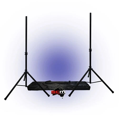 Heavy Duty Speaker Stand Package 2 X Stands 50kg Each Capacity With Carry Bag 1 Heavy Duty Speaker Stand Package 2 X Stands 50kg Each Capacity With Carry Bag
