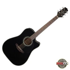 Takamine GD30CE BLK Dreadnought Black Gloss Finish Cutaway Acoustic Electric Guitar