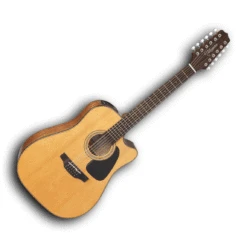 Takamine G Series 12 String Dreadnought Acoustic Electric Guitar Natural Finish Pro-SCM Setup