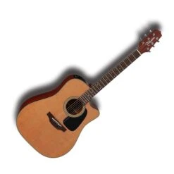 Takamine TP1-DC Dreadnought Acoustic Electric Guitar With Pickup Solid Cedar Top Natural Finish