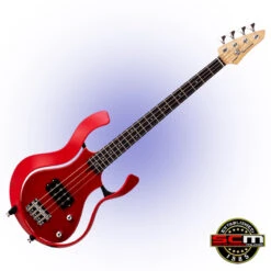 Vox Starstream 1H Short Scale Bass Guitar Metallic Red Finish With Gig Bag Pro-SCM Setup